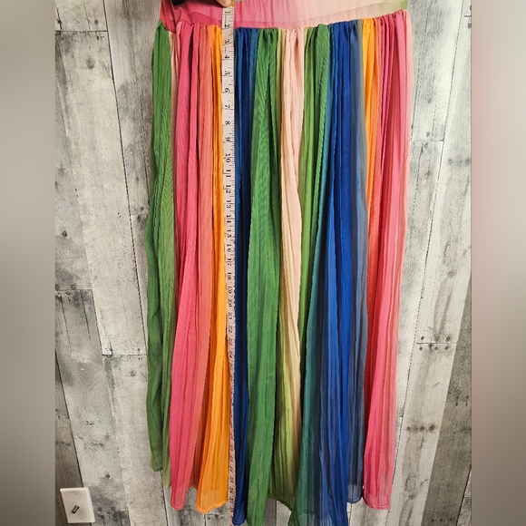 Handmade Rainbow Chiffon Skirt - Picture 2 of 3